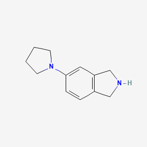 molecular formula C12H16N2 B8485176 5-Pyrrolidin-1-yl-2,3-dihydro-1H-isoindole 