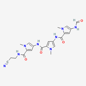 1H-Pyrrole-2-carboxamide, N-(5-(((2-cyanoethyl)amino)carbonyl)-1-methyl-1H-pyrrol-3-yl)-4-(((4-(formylamino)-1-methyl-1H-pyrrol-2-yl)carbonyl)amino)-1-methyl-, hydrate