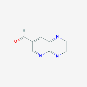 molecular formula C8H5N3O B8485196 Pyrido[2,3-b]pyrazine-7-carbaldehyde 