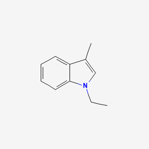 molecular formula C11H13N B8485210 1-ethyl-3-methyl-1H-indole 