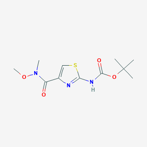 [4-(Methoxy-methyl-carbamoyl)-thiazol-2-yl]-carbamic acid tert-butyl ester