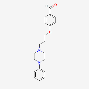 Benzaldehyde, 4-(3-(4-phenyl-1-piperazinyl)propoxy)-