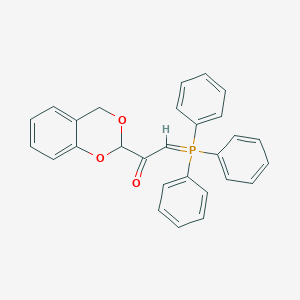 1-(2H,4H-1,3-Benzodioxin-2-yl)-2-(triphenyl-lambda~5~-phosphanylidene)ethan-1-one
