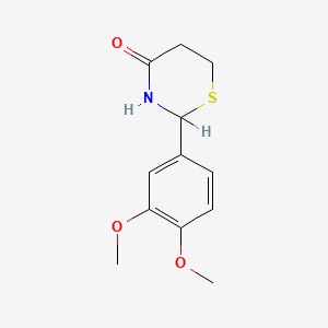 Tetrahydro-2-(3,4-dimethoxyphenyl)-4H-1,3-thiazin-4-one