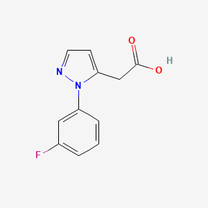 1-(3-Fluorophenyl)-5-carboxymethylpyrazole