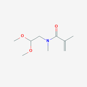 molecular formula C9H17NO3 B8485350 N-(2,2-Dimethoxyethyl)-N,2-dimethylprop-2-enamide CAS No. 95984-81-9