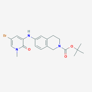 molecular formula C20H24BrN3O3 B8485370 tert-Butyl 6-(5-Bromo-1-methyl-2-oxo-1,2-dihydropyridin-3-ylamino)-3,4-dihydroisoquinoline-2(1H)-carboxylate 