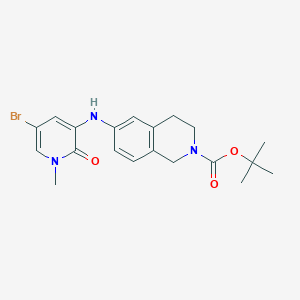 tert-butyl 6-[(5-bromo-1-methyl-2-oxopyridin-3-yl)amino]-3,4-dihydro-1H-isoquinoline-2-carboxylate