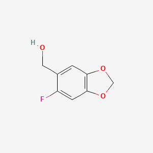 molecular formula C8H7FO3 B8485401 (6-Fluoro-benzo[1,3]dioxol-5-yl)-methanol CAS No. 952664-51-6