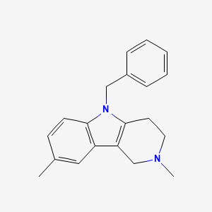 5-benzyl-2,3,4,5-tetrahydro-2,8-dimethyl-1H-pyrido[4,3-b]indole
