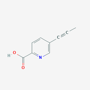 molecular formula C9H7NO2 B8485416 5-(Prop-1-yn-1-yl)picolinic acid 