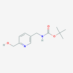 tert-butyl ((6-(hydroxymethyl)pyridin-3-yl)methyl)carbamate