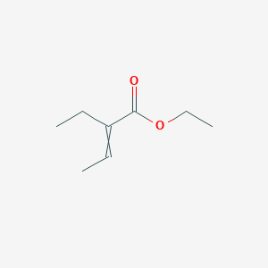 molecular formula C8H14O2 B8485423 Ethyl 2-ethylbut-2-enoate CAS No. 22147-71-3