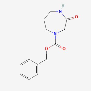 molecular formula C13H16N2O3 B8485500 Benzyl 3-oxo-1,4-diazepane-1-carboxylate 