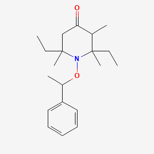molecular formula C20H31NO2 B8485527 2,6-Diethyl-2,3,6-trimethyl-1-(1-phenylethoxy)piperidin-4-one CAS No. 244021-01-0