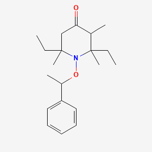 B8485527 2,6-Diethyl-2,3,6-trimethyl-1-(1-phenylethoxy)piperidin-4-one CAS No. 244021-01-0