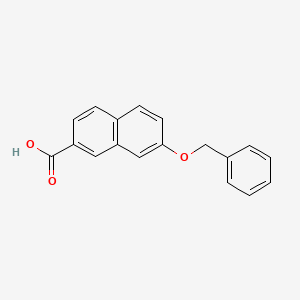 molecular formula C18H14O3 B8485528 7-(Benzyloxy)-2-naphthoic acid CAS No. 188904-08-7
