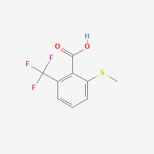 molecular formula C9H7F3O2S B8485548 2-(Methylthio)-6-(trifluoromethyl)benzoic acid 