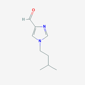 molecular formula C9H14N2O B8485549 1-Isopentyl-1H-imidazole-4-carboxaldehyde 