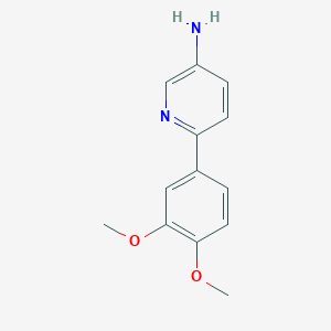 molecular formula C13H14N2O2 B8485551 6-(3,4-Dimethoxy-phenyl)-pyridin-3-ylamine 
