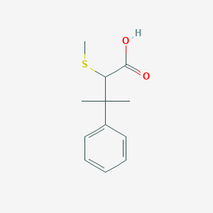 3-Methyl-2-(methylsulfanyl)-3-phenylbutanoic acid
