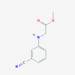 molecular formula C10H10N2O2 B8485563 N-(3-Cyanophenyl)glycine methyl ester 