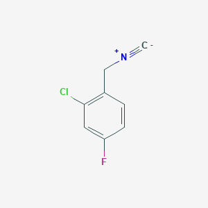molecular formula C8H5ClFN B8485569 2-Chloro-4-fluoro-1-(isocyanomethyl)benzene 