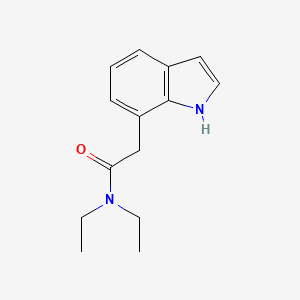 molecular formula C14H18N2O B8485572 1h-Indole-7-acetamide,n,n-diethyl- 