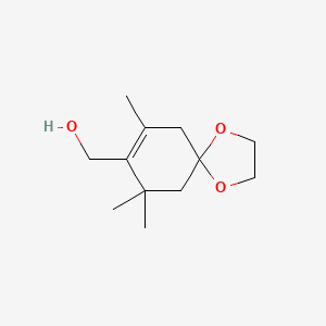 B8485575 1,4-Dioxaspiro[4.5]dec-7-ene-8-methanol, 7,9,9-trimethyl- CAS No. 23069-07-0