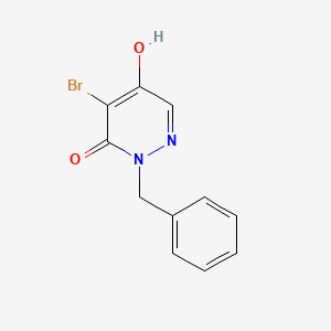 molecular formula C11H9BrN2O2 B8485602 2-Benzyl-4-bromo-5-hydroxy-2h-pyridazin-3-one 
