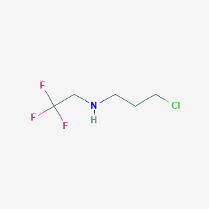 molecular formula C5H9ClF3N B8485614 (3-Chloropropyl)(2,2,2-trifluoroethyl)amine 