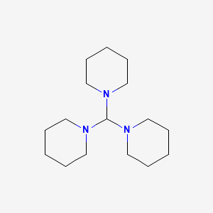 molecular formula C16H31N3 B8485621 Tripiperidinomethane CAS No. 22630-08-6