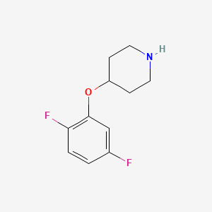 molecular formula C11H13F2NO B8485622 4-(2,5-Difluorophenoxy)piperidine 