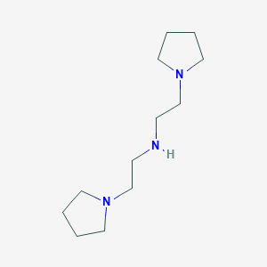 molecular formula C12H25N3 B8485671 2-(1-pyrrolidinyl)-N-[2-(1-pyrrolidinyl)ethyl]ethanamine 