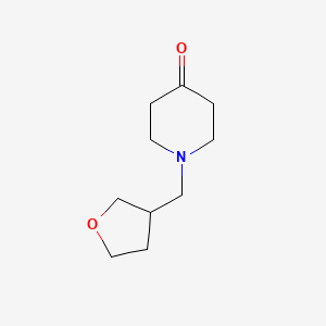 molecular formula C10H17NO2 B8485680 1-(3-Tetrahydrofuranylmethyl)-4-piperidone 