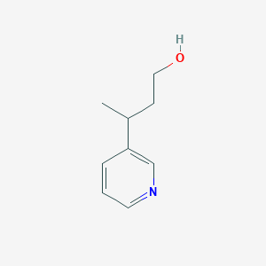 molecular formula C9H13NO B8485685 3-(Pyridin-3-yl)butan-1-ol 