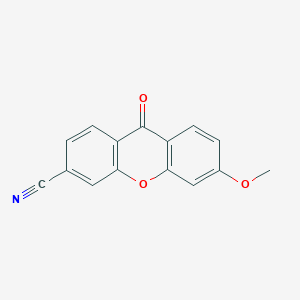 molecular formula C15H9NO3 B8485716 6-Methoxy-9-oxo-9H-xanthene-3-carbonitrile CAS No. 825650-00-8