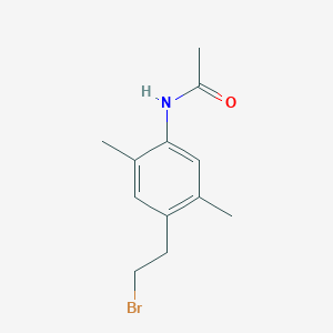 B8485810 N-[4-(2-Bromoethyl)-2,5-dimethylphenyl]acetamide CAS No. 828252-10-4