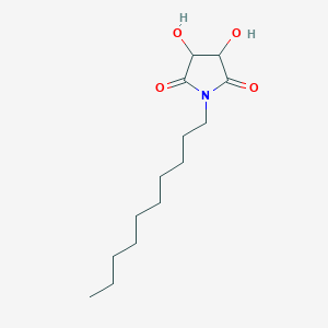 1-Decyl-3,4-dihydroxypyrrolidine-2,5-dione