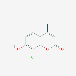 4-Methyl-7-hydroxy-8-chlorocoumarin