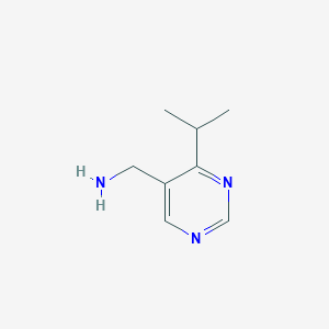 molecular formula C8H13N3 B8485910 (4-Isopropylpyrimidin-5-yl)methanamine 