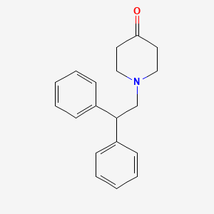 molecular formula C19H21NO B8485930 1-(2,2-Diphenylethyl)piperidin-4-one CAS No. 69663-58-7