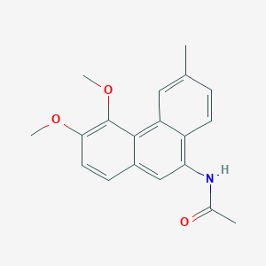 molecular formula C19H19NO3 B8485962 N-(3,4-Dimethoxy-6-methylphenanthren-9-YL)acetamide CAS No. 88695-96-9