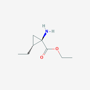 (1R,2R)-1-Amino-2-ethyl-cyclopropanecarboxylic Acid Ethyl Ester