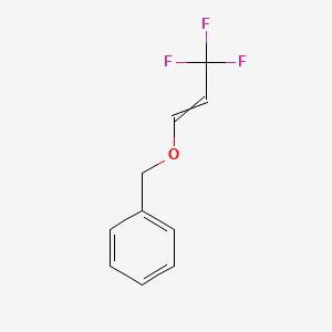 molecular formula C10H9F3O B8486013 {[(3,3,3-Trifluoroprop-1-en-1-yl)oxy]methyl}benzene 