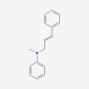 molecular formula C16H17N B8486043 N-Methyl-N-(3-phenylprop-2-en-1-yl)aniline CAS No. 33603-47-3