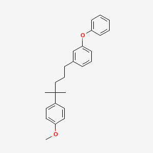 molecular formula C25H28O2 B8486062 1-[4-(4-Methoxyphenyl)-4-methylpentyl]-3-phenoxybenzene CAS No. 89764-46-5