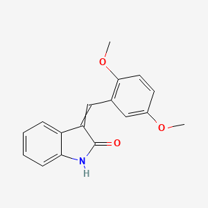 molecular formula C17H15NO3 B8486080 3-(2,5-Dimethoxybenzylidene)-2-indolinone 