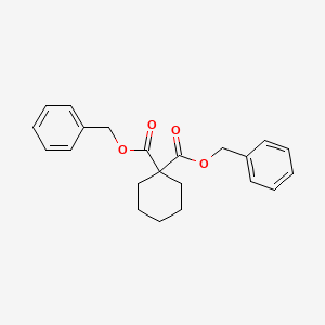 molecular formula C22H24O4 B8486094 Dibenzyl cyclohexane-1,1-dicarboxylate CAS No. 208662-21-9