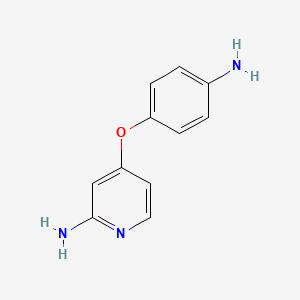 molecular formula C11H11N3O B8486117 2-Amino-4-(4-aminophenoxy)pyridine 